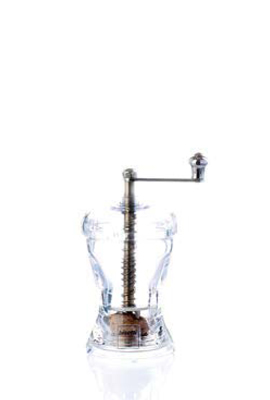 Brescia Acrylic Nutmeg Wood Pepper & Salt Mill 833 (11cm)